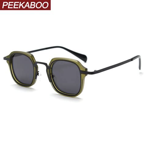 aliexpress retro square sunglasses mens womens peekaboo|Peekaboo female vintage sunglasses polarized men retro.